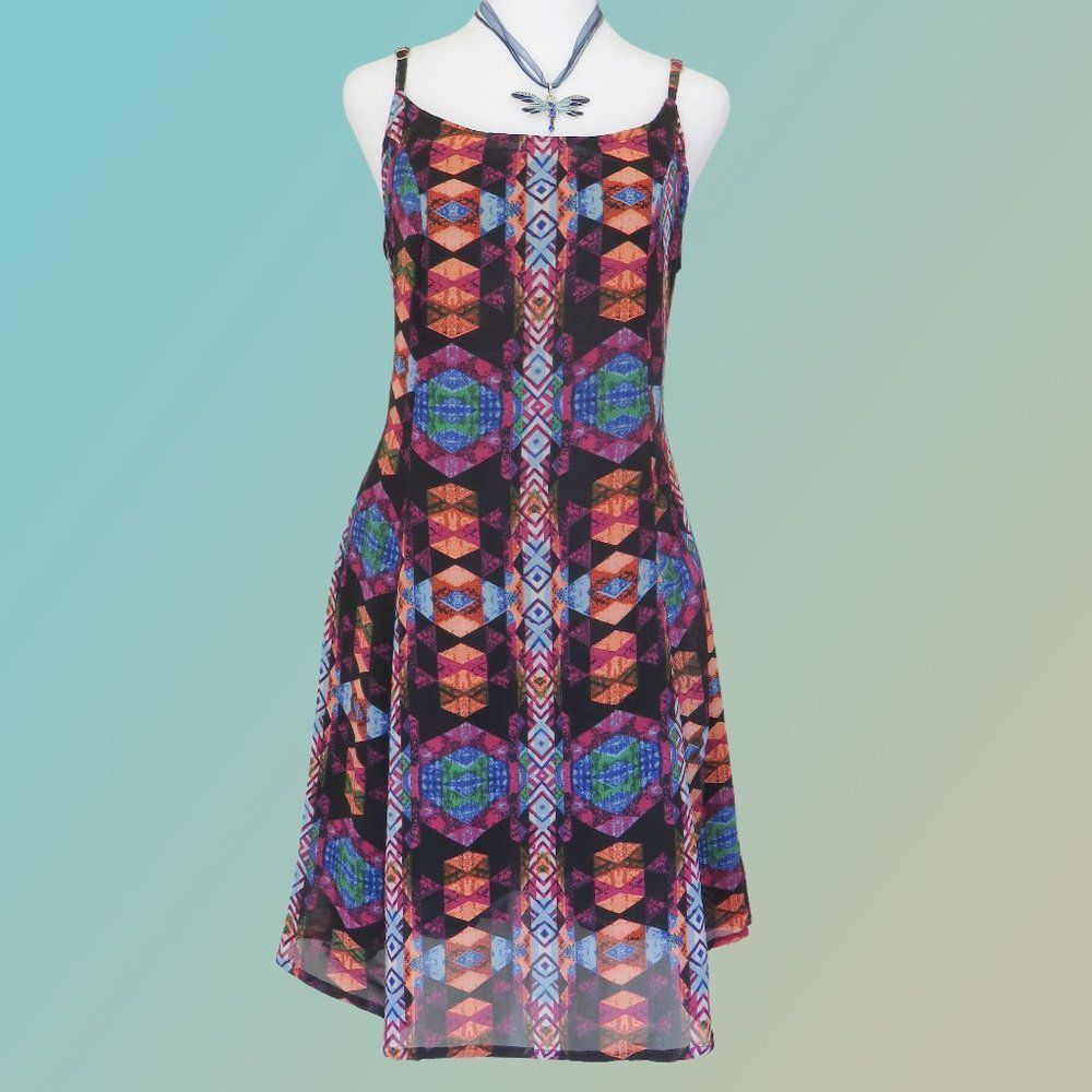 Black Dress Summer Dress Multicolor Spaghetti Strap Dress...........126